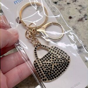 Black Purse Bag Charm NWT